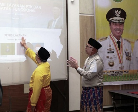 Permudah Guru, Disdik Riau Launching Aplikasi Pelayanan Satu Klik