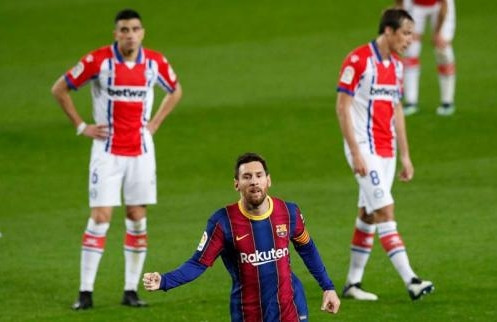 Messi Cetak Brace, Barcelona Tundukkan Alaves 5-1