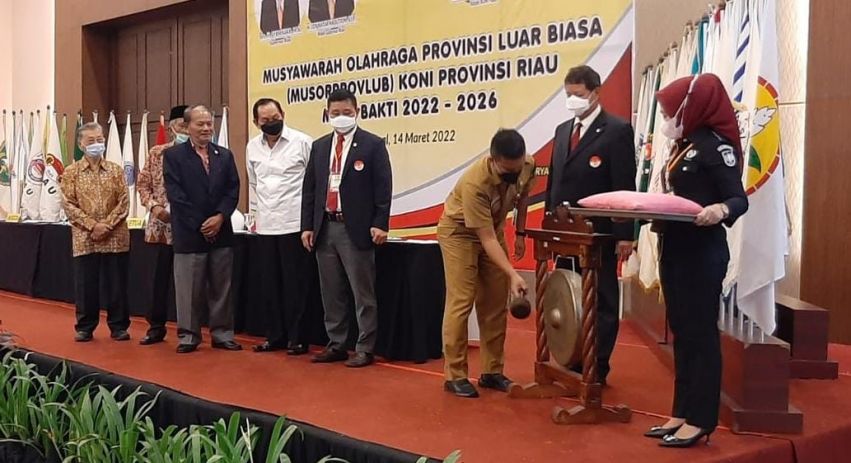 Buka Musorprovlub KONI Riau, Kadispora Ingatkan Hindari Konflik dan Perpecahan