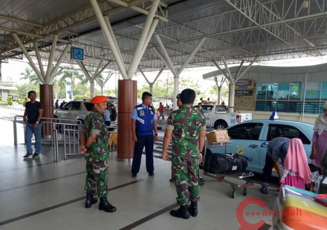 Pascabom Surabaya, Keamanan Bandara SSK II Pekanbaru Diperketat