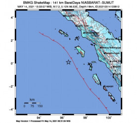 Gempa M 7,2 Guncang Nias Sumatera Utara