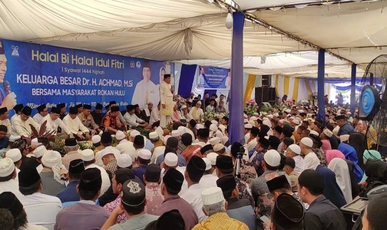 Ada Ustadz Abdul Somad, Ribuan Warga Hadiri Halal Bihalal Anggota DPR-RI Achmad