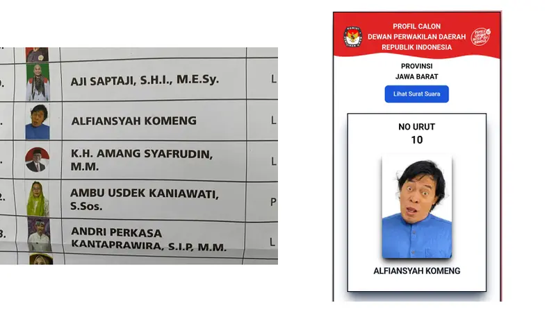 Komeng Man of The Match Pemilu 2024, Didoain Amanah Saat di Senayan