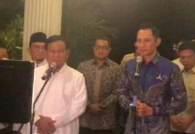 Bertemu AHY, Prabowo Yakin Menang