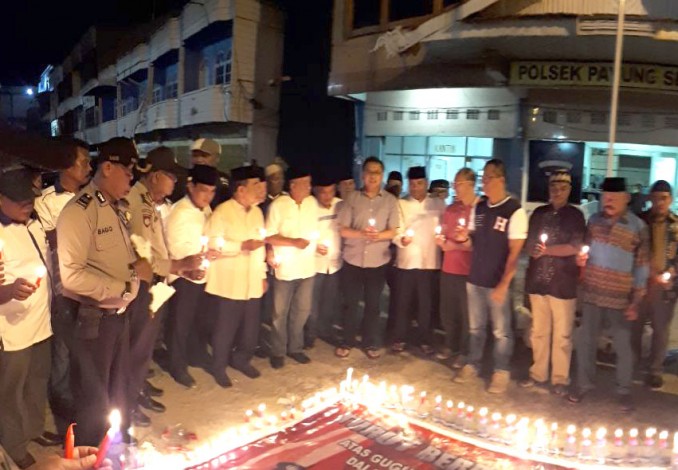 Masyarakat Pekanbaru dan Dumai Gelar Doa dan Aksi Dukungan untuk Polisi