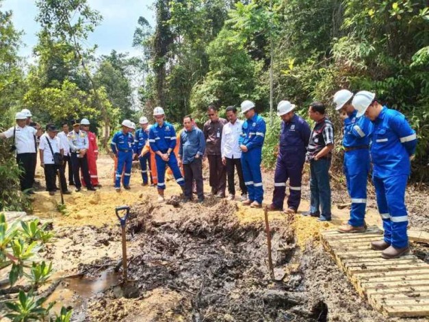 Dugaan Limbah Chevron, Komisi IV DPRD Riau Sidak Tahura