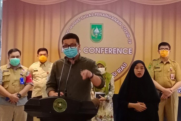 Indra Yopi Sebut Kesadaran Masyarakat Riau Pakai Masker Baru 24 Persen