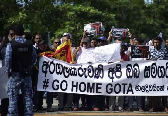 Kabur Ke Maladewa, Presiden Gotabaya Langsung Disambut Demo, Disuruh Pulang Ke Sri Lanka
