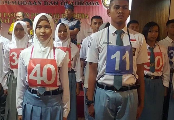 Siswa Riau Jadi Komandan Pasukan 17 HUT ke-73 di Istana Negara