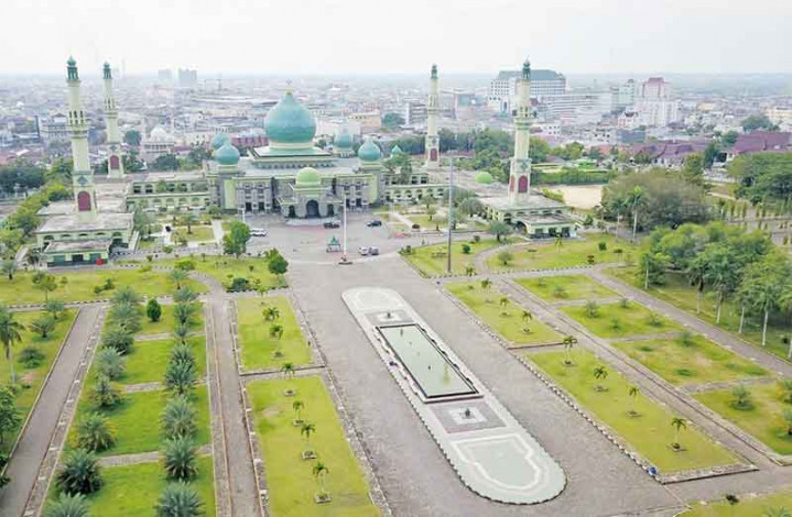 Pembangunan Payung Raksasa di Masjid Raya Annur Riau Ditunda, Ini Alasannya