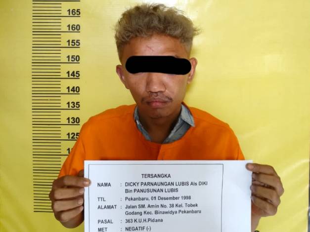 Dua Pelaku Pencurian Sepeda Motor Spesialis Jamaah Masjid di Pekanbaru Ditangkap