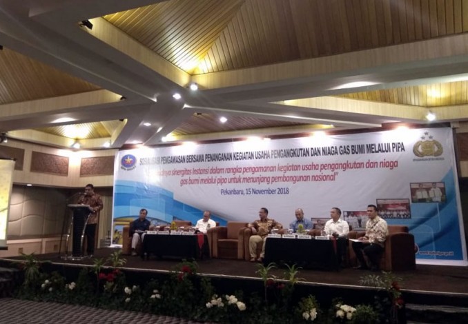 BPH Migas Sosialisasi Pengawasan Pengangkutan Gas Melalui Pipa di Riau