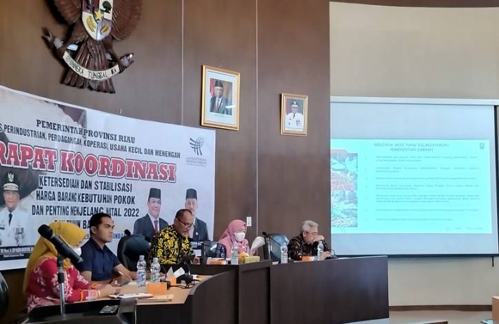 Antisipasi Stok dan Harga Bahan Pokok, Pemprov Riau dan Satgas Pangan Kumpulkan Distributor