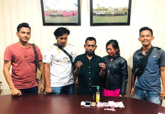 Nekat Jualan Narkoba, Sepasang Suami Istri di Bagansiapiapi Ditangkap Polsek Bangko