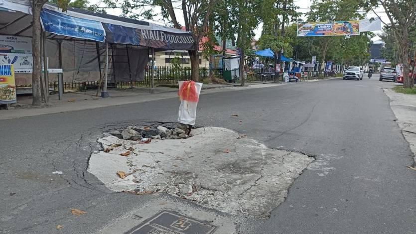 Jalan Ahmad Dahlan dan Balam Ujung Ambruk, Dinas PUPR Minta Kontraktor IPAL Segera Perbaiki