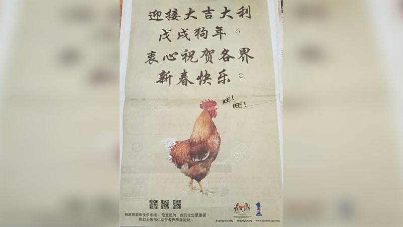 Gara-gara Gambar Ayam, Malaysia Minta Maaf