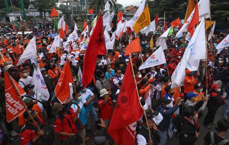 Demo Buruh, KSPI Curiga Dana JHT Rp 350 Triliun Digunakan untuk Biayai Program Pemerintah