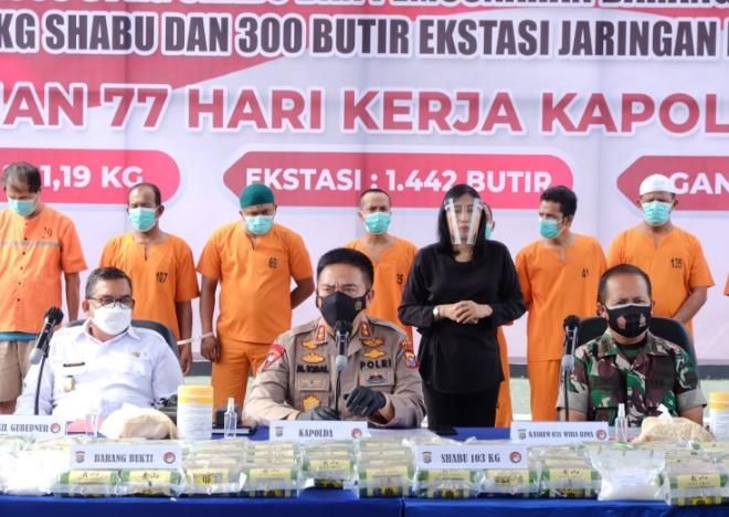 Selama 77 Hari Menjabat, Kapolda Riau Amankan 201 Kg Sabu