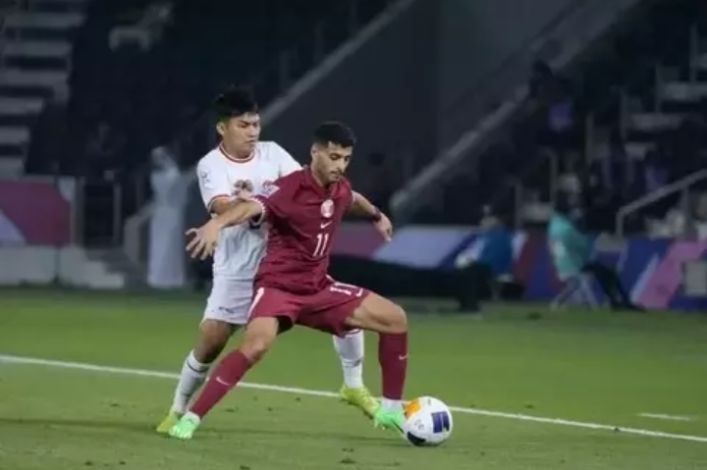 Piala Asia U-23: Bermain dengan 9 Pemain, Indonesia Kalah 0-2 dari Qatar