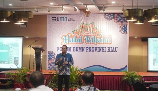 Bahas Program Strategis, Forum BUMN Riau Halal Bihalal di KHAS Pekanbaru Hotel