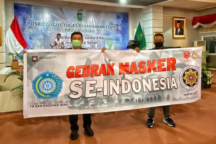 Pemprov Riau akan Bagikan 5 Juta Masker