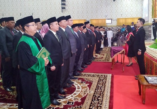 Sah! 45 Anggota DPRD Kabupaten Bengkalis Resmi Dilantik