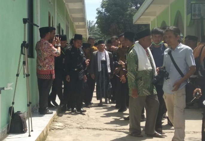 Ke Riau, KH Maruf Amin Sambangi Ponpes Nurul Huda Al Islami