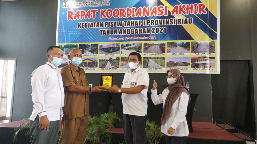 Balai Prasarana Permukiman Wilayah Riau Gelar Rakor Akhir PISEW Tahap I 2021
