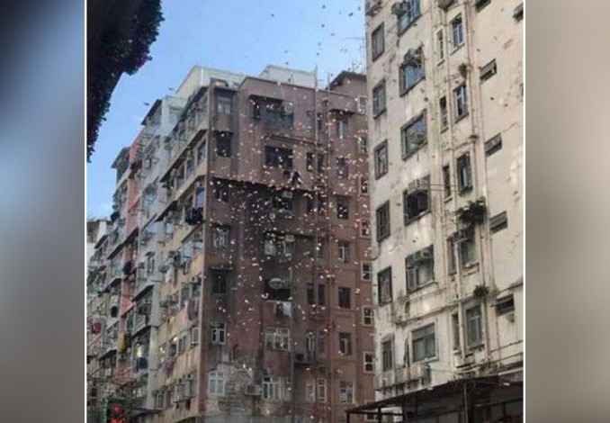 Hujan Duit Hebohkan Warga Hong Kong