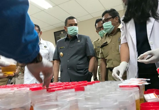 Mendadak, Ratusan ASN dan THL PUPR Serta PKPP Riau Dites Urine