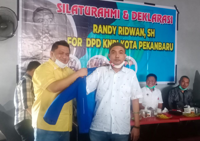 Dapat Dukungan Senior dan OKP, Randy Ridwan Deklarasi Maju sebagai Calon Ketua DPD KNPI Pekanbaru