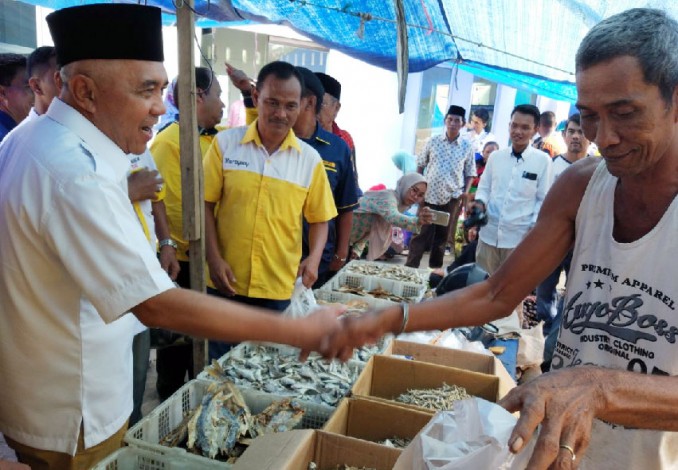Bertemu di Inhu, Rusli Zainal Doakan Andi Rachman Jadi Gubernur Riau Dua Periode