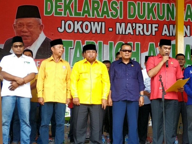 Ulama dan Kader 9 Parpol  Deklarasi Menangkan Jokowi-Maruf di Rohul