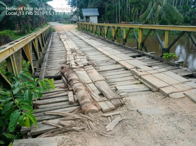 Kades Alang Kepayang Harap Pembangunan Jembatan Segera Dilaksanakan