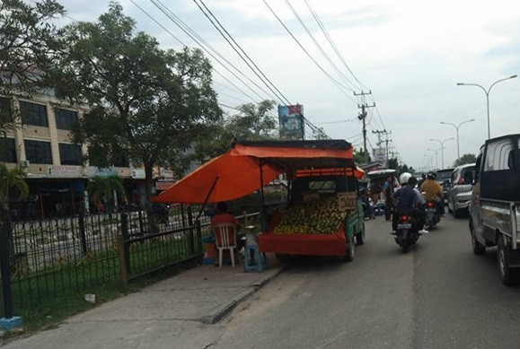 PKL Berkendaraan di Ruas Jalan Pekanbaru Bakal Ditertibkan