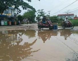 Jalan Darma Bakti Terendam, BPBD Pekanbaru Klaim Tidak Ada Banjir