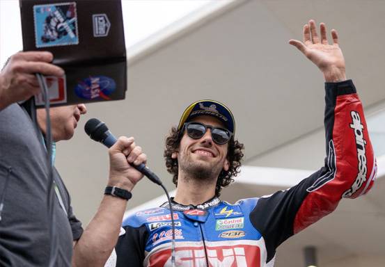 MotoGP AS 2023: Penuh Drama, Alex Rins Menang Usai Francesco Bagnaia Kecelakaan
