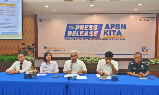 Triwulan I, Kinerja APBN di Riau Surplus Rp72 miliar