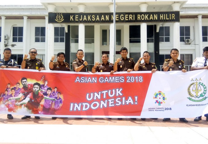 Kejari Rohil Dukung Penuh Penyelenggaraan Asian Games 2018