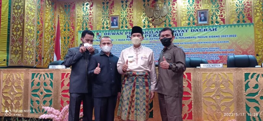 Pergantian Hamdani Diparipurnakan, Sabarudi Segera Dikukuhkan Jadi Ketua DPRD Pekanbaru