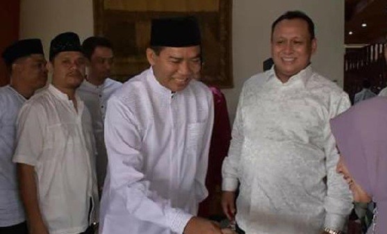 Cagubri Firdaus Kunjungi Kediaman Ketua Partai Gerindra Riau
