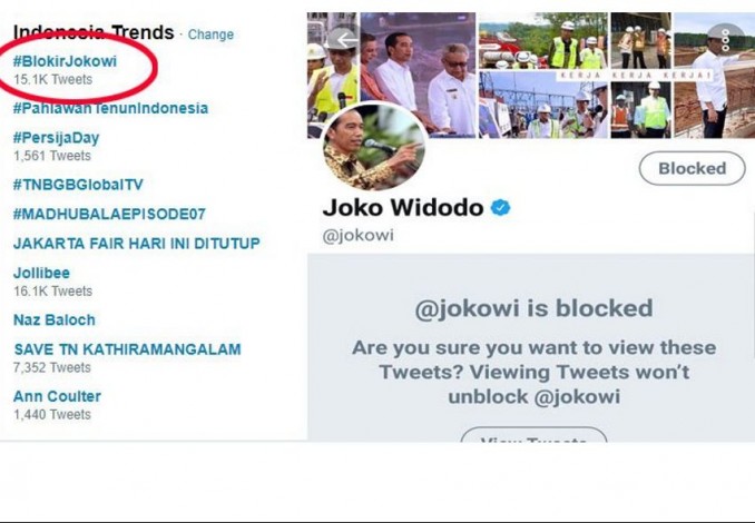 Netizen Ngamuk, Tagar #BlokirJokowi Jadi Viral di Twitter
