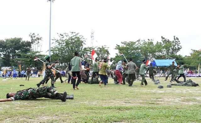 Drama Kolosal Pasukan Indonesia Gempur Belanda di Kuok Meriahkan HUT RI di Kampar