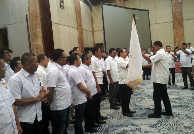 Siap Menangkan Jokowi - Maruf, Pengurus Cakra 19 Riau Dikukuhkan