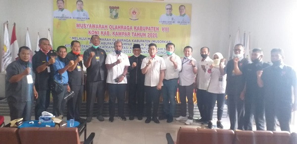 Surya Darmawan Menangkan Pemilihan Ketua KONI Kampar Masa Bakti 2020-2024