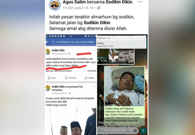 Sebelum Wafat, Sodikin Sempat Doakan Prabowo Jadi Presiden