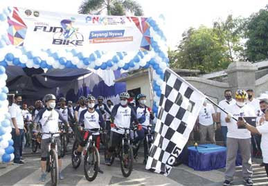 135 Pesepeda di Riau dan Kepri Meriahkan Virtual Fun Bike Kemenhub