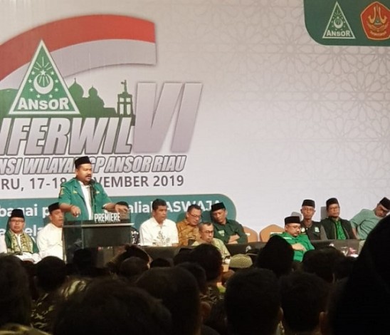 Gus Yaqut Dukung Purwaji Kembali Pimpin GP Ansor Riau