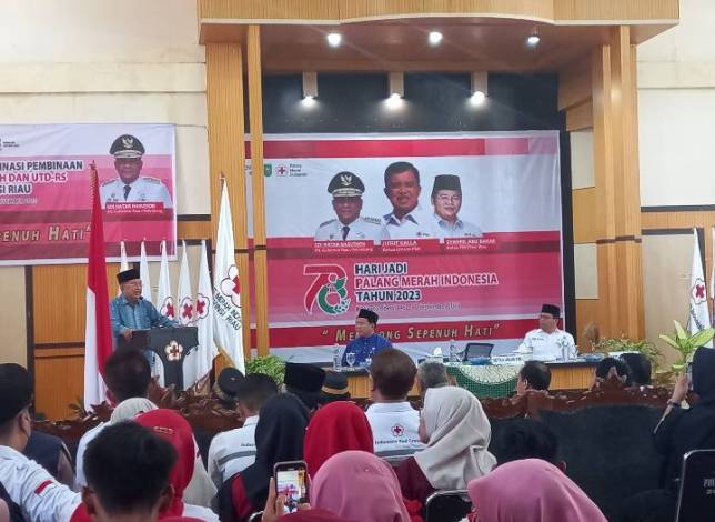 Jusuf Kalla Ingatkan UDD PMI Riau Harus Sedia Cadangan Darah Minimal 5 Hari