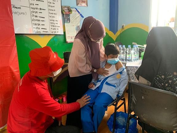 Cegah Omicron, Binda Riau Gelar Vaksinasi Anak Usia 6-11 Tahun di Rumbai